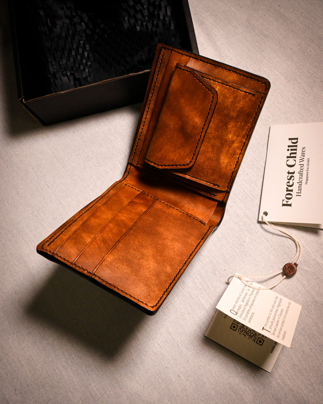 Kaswa Bifold Wallet with Coin Pouch
