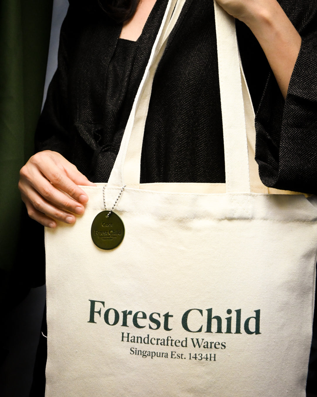 Medium Cotton Canvas Tote Bag